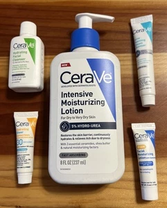 CeraVe Intensive Moisturizing Lotion Cleansers Acne Sunscreen Set New Free Ship - Picture 1 of 2