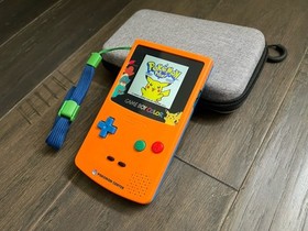 Nintendo GameBoy Color W/ IPS & New Shell & Glass Lens -*Pokemon 3rd Anniversary