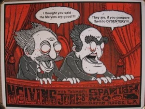 MELVINS 2010 SILKSCREEN MUPPETS CONCERT POSTER S/N ED - Bild 1 von 1
