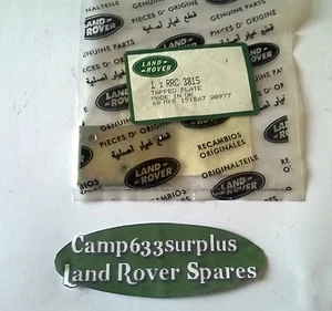 Genuine Land Rover Series, Bonnet Fastener Tapped Plate RRC3815 - Picture 1 of 1