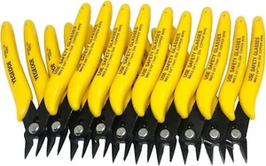 YEGEOOE 170 Flush Cut Wire Cutter Diagonal Side Cutting Plier Cable Nipper 10pcs - Picture 1 of 7