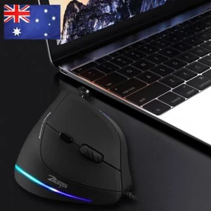 ZELOTES C-18 10000DPI Adjustable Optical Gaming USB Wired Vertical Mouse - Picture 1 of 8