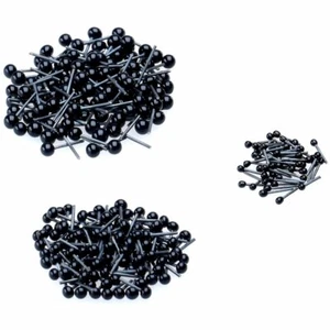 150 Paia Occhi di Vetro Nero Occhi di Sicurezza 2/3/4mm per Ago Feltro Orso Bambole Occhi - Foto 1 di 5