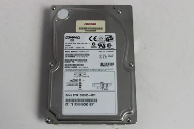 COMPAQ 336365-001 4.3GB 3.5 10K WIDE ULTRA SCSI 3 80 PIN HARD DRIVE 336356-B21 - Image 1 of 4