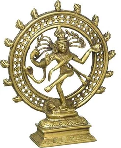 Whitewhale Natraj Brass Statue,Nataraja - King of Dancers God Shiva for Decor - Picture 1 of 2