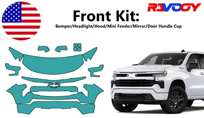 For Chevy Silverado 1500RST LTZ 2022-2025 Front Paint Protection Film PreCut PPF - Image 1 of 4