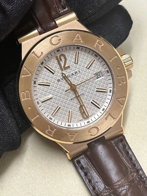 NUEVO Reloj de Lujo Bvlgari Diagono Automático de Oro Rosa de 18 quilates para Hombre Minorista Foto 1 de 4