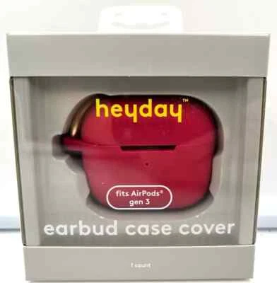 heyday Apple AirPods 3rd Generation Silicone Magenta Earbud Case Cover w/Clip - Image 1 of 3