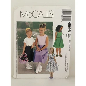 #3593 McCalls Childrens and Girls Dresses Sewing Pattern Size 3-6 - Picture 1 of 5