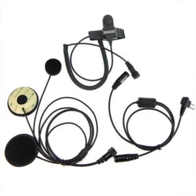 Motorcycle Helmet Headset Earpiece For Ham Radio for MOTOROLA HYT 2-PIN Radio - Image 1 of 4