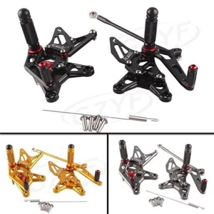 Adjustable Rearset Rear Set Foot Peg For Kawasaki Ninja ZX6R 2009-2020 2019 2018 - Picture 1 of 8