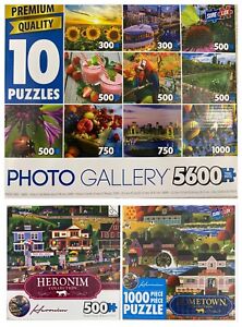 Sure Lox Jigsaw Puzzles Lot of 3: Photo Gallery 10, Heronim, Hometown