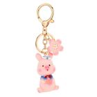 Pig Metal Keyring Jewelry Bag Charm Pig Keychain Car Pendant Cartoon Key Rings