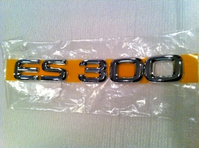 *NEW OEM LEXUS ES300 CHROME TRUNK EMBLEM UPGRADE 1992-2003 BADGE PLATE GENUINE - Image 1 of 1