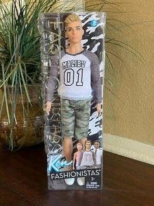 2016 Ken Fashionistas #8 "Malibu" Shirt & Camo Shorts-New in Package - Picture 1 of 7