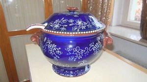 Temp - Tations, Suppentopf, floral-lace blau, 2,8l Volumen, NEU ohne OVP! - Bild 1 von 7