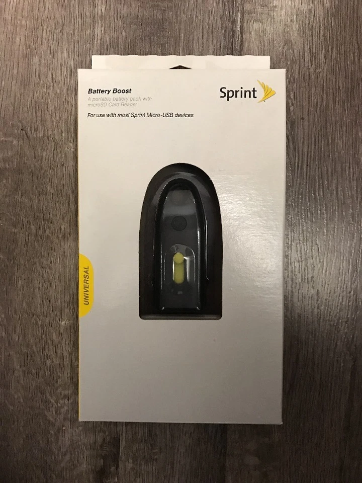 Sprint Portátil Micro USB Batería Boost Pack con Lector de Tarjetas MicroSD Foto 1 de 3
