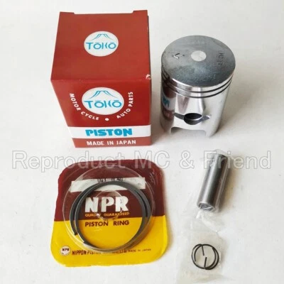 Juego de kits de pistones OS 0,50 (diámetro = 50,00 mm) para Kawasaki KD100 KE100 KH100 KM100 KV100 Foto 1 de 4