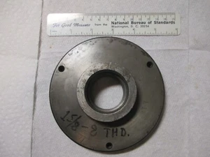 5" Chuck Backing Plate Back Plate w/ 1-5/8"-8 Thread for 11" South Bend Lathe - Picture 1 of 5