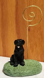 Conversation Concepts Black Labrador Resin Memo/Photo Holder - Picture 1 of 3