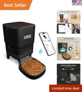 WiFi Automatic Cat Feeder 4L Dual Power 10 Meal Timer Easy Clean for Indoor Use - Picture 1 of 9
