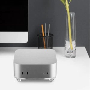 Transparent Computer Base Acrylic Host Accessories for Mac mini M4 - Afbeelding 1 van 7