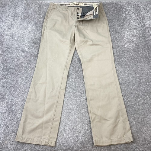 Pantalone chino classico Converse chukin uomo 34 marrone piatto davanti tasca a taglio cotone