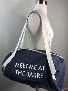Meet Me At The Barre Tote Bag Oblong Zippered - Picture 1 of 3