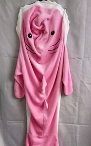 Mummy Shark Baby Shark Hooded Blanket Pink - Picture 1 of 4