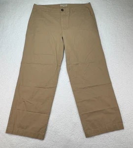 Burberry London Khaki Wide Leg Loose Fit Pants Men's Size 36R x 29 Trousers - Picture 1 of 12