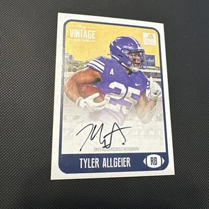 2021 Onyx Vintage College Football Tyler Allgeier Auto Black SP Autograph #/5 - Bild 1 von 7