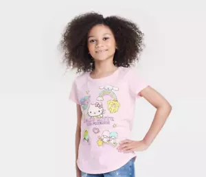New Pink Hello Kitty & Friends by Sanrio Hybrid Apparel Tee Shirt XL 14-16 NWT - Picture 1 of 3