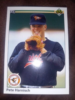 1990 Upper Deck Pete Harnisch Baltimore Orioles Baseball Team Card #623 - Image 1 of 2