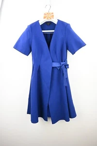 COS "Scuba wrap dress" in blue size EU36/UK10 - Foto 1 di 8
