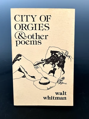 Book City of Orgies & Other Poems Walt Whitman Limited Ed Signed Lawrence Lembo - Image 1 of 4