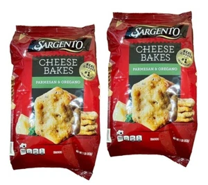 2-PACK Sargento Cheese Bakes Parmesan & Oregano Crackers, 1 Lb each bag - Picture 1 of 3