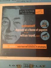 William Kapell , Reiner, Rachmaninoff Paganini Rhapsody RCA  LM-126 10" LP Rare