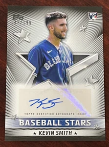2022 Topps Series 2 Kevin Smith estrellas de béisbol novato automático azul arrendajos negros/199 - Imagen 1 de 2
