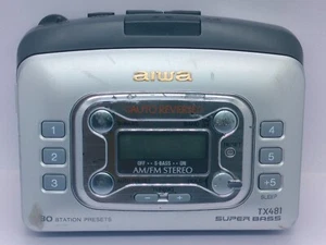 Aiwa TX 481 Walkman Cassette player Working muffled sound on one side read Used - Picture 1 of 8