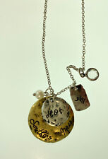 Amber's Allie "Hot Southern Mess" Silver and Gold Pendant Charm Necklace