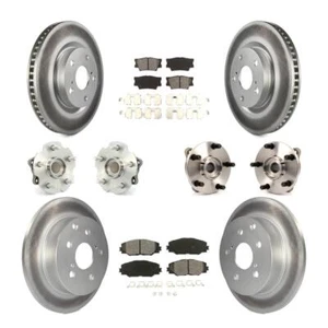 For Toyota RAV4 Front Rear Hub Bearing Coated Disc Brake Rotor & Pads KBB-112134 - Picture 1 of 10