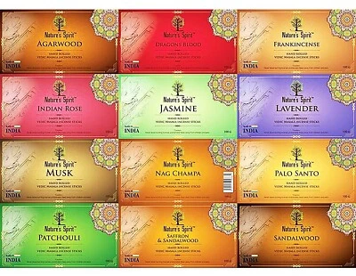 Finest Masala Incense Sticks-Hand Rolled Vedic Joss Sticks 100g XL Pack - Image 1 of 4
