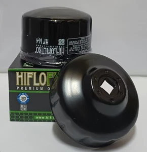 Llave de herramienta de filtro de aceite y filtro de aceite Hiflofiltro para BMW R1200GS (2004 a 2012) - Imagen 1 de 7