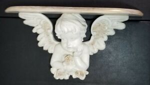 Vintage 18" Cherub Angel Wall Shelf