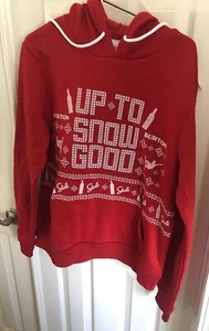 BURTON X STOLI Vodka Red White Up To Snow Good Hoodie Sweat Shirt Size Large - Picture 1 of 5