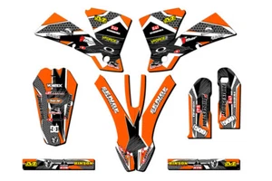 2003-2004 SX PODIUM Orange Senge Graphics Kit Compatible with KTM - Picture 1 of 10