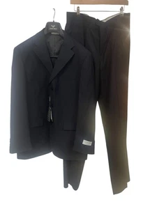 Giorgio Armani Collezioni Men's Suit Navy Blue 5096 Size 36 Waist Size 52 Jacket - Picture 1 of 14