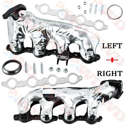 LH+RH Exhaust Manifolds For Chevy Silverado GMC Sierra Yukon 1500 2500 Escalade - Изображение 1 из 4