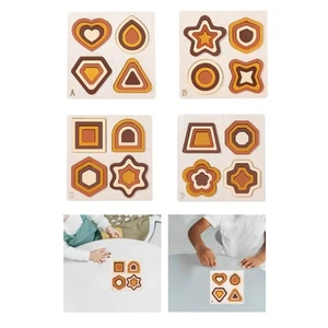 Shape Sorter Shape Matching Board Hands on Abilities Compact Educational Puzzle - Picture 1 of 27