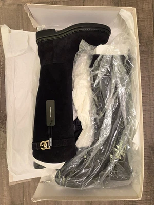 Dolce & Gabbana Bota de Gamuza Hasta la Rodilla para Mujer 38.5 (US 8.5) *Nueva Caja Dañada Foto 1 de 4